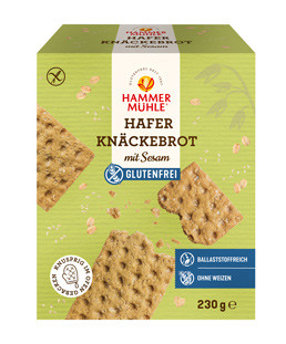 Hafer Knäckebrot mit Sesam