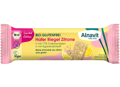 Bio Hafer Riegel Zitrone