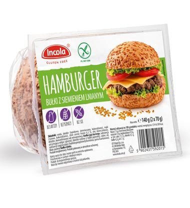 Glutenfreie Hamburger mit Leinsamen