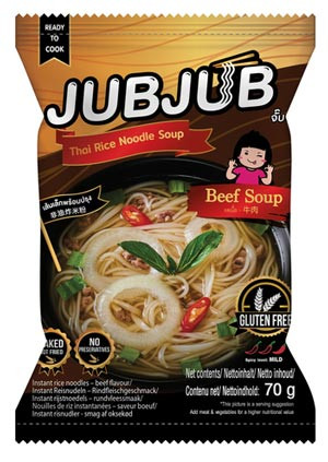 Instant Thai Rice Noodle Soup Beef