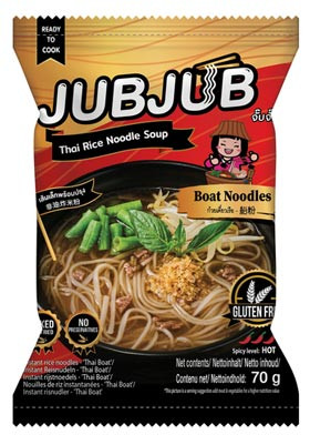 Instant Thai Rice Noodle Soup Boat