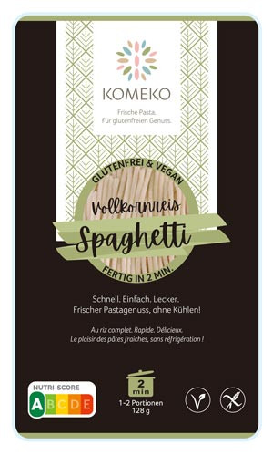Vollkornreis Spaghetti frische Nudeln