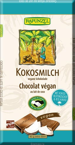 Kokosmilch Schokolade vegan