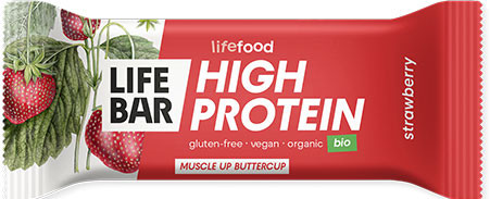 Bio Lifebar High Protein Strawberry Riegel