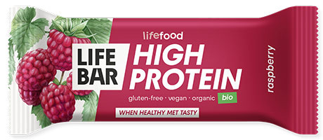 Bio Lifebar High Protein Raspberry Riegel