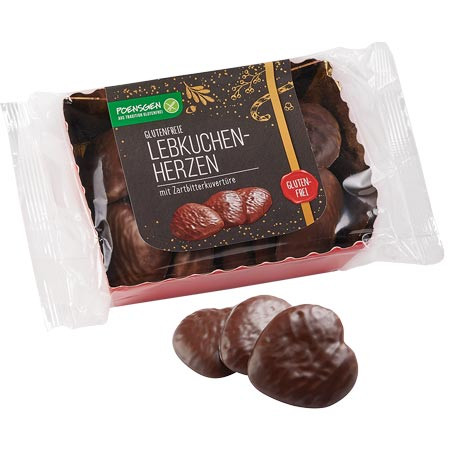 Glutenfreie Lebkuchenherzen Zartbitter