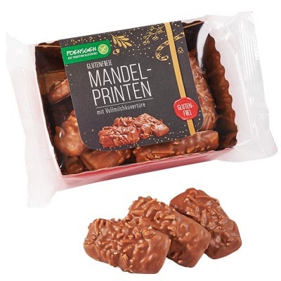 Glutenfreie Mandelprinten mit Vollmilchkuvertüre