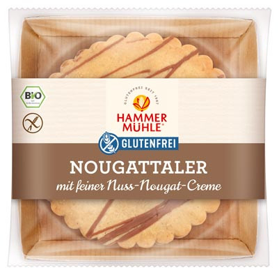Bio Nougattaler mit feiner Nuss-Nougat-Creme