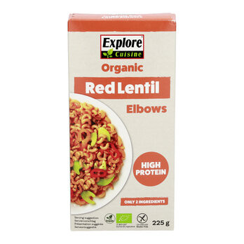 Bio Red Lentil Elbows Hörnchennudeln