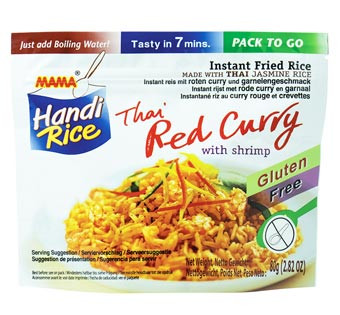 Thai Red Curry mit Shrimps Instant Reis