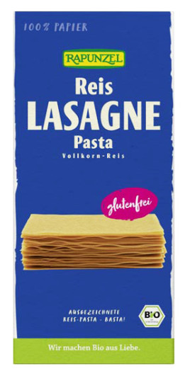 Reis Lasagne Pasta Vollkorn