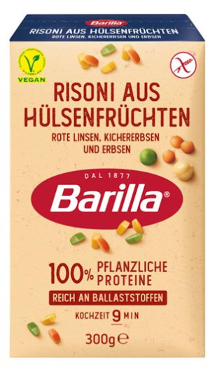 Risoni Rote Linsen, Kichererbsen und Erbsen