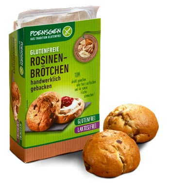 Glutenfreie Rosinenbrötchen 2 Stück