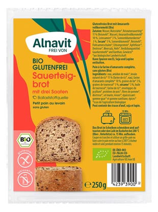 Bio Sauerteigbrot mit drei Saaten