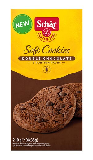 Glutenfreie Soft Cookies Double Chocolate von Schär kaufen!