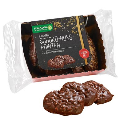 Glutenfreie Schoko-Nuss-Printen Zartbitter