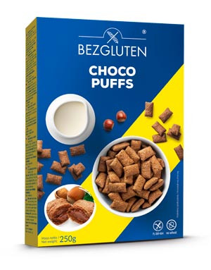 Choco Puffs Kakaopuffer mit Haselnussfüllung