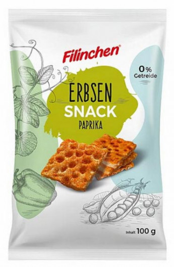 Glutenfreier Erbsen Snack Paprika von Filinchen kaufen!