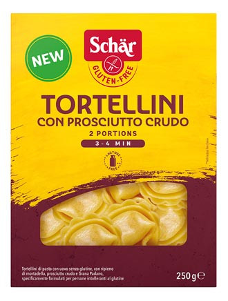 Tortellini con proscuitto crudo