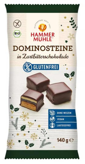 Bio Dominosteine in Zartbitterschokolade