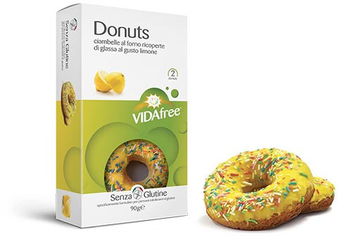 Glutenfreie Donuts Zitrone & bunten Streuseln