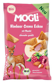 Bio Himbeer Creme Ecken mit Mandeln