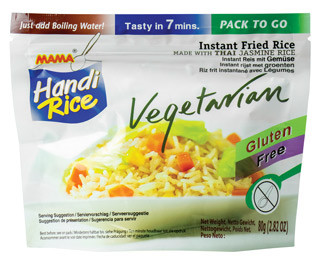 Instant Vegetarian Reis mit Gemüse