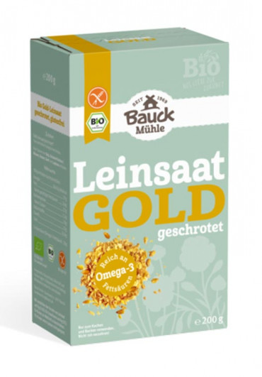 Leinsaat Gold geschrotet