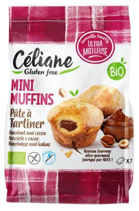 Mini Muffins Haselnüsse & Kakaofüllung