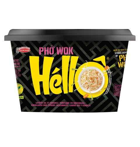 Pho Wok Instantreisnudeln mit Knoblauch-Zwiebel Geschmack