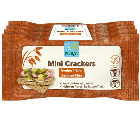Mini Crackers Hafer Sesam Chia