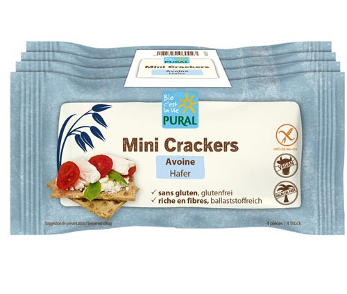 Mini Crackers Hafer Knäckebrot