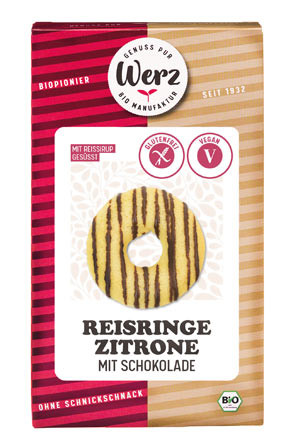 Reisringe Zitrone mit Schokolade