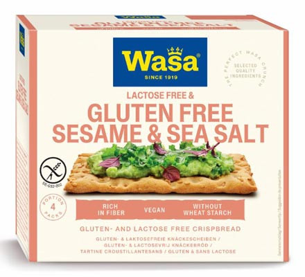 Glutenfreies Knäckebrot Sesam & Meersalz