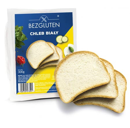 Glutenfreies Weißbrot, geschnitten