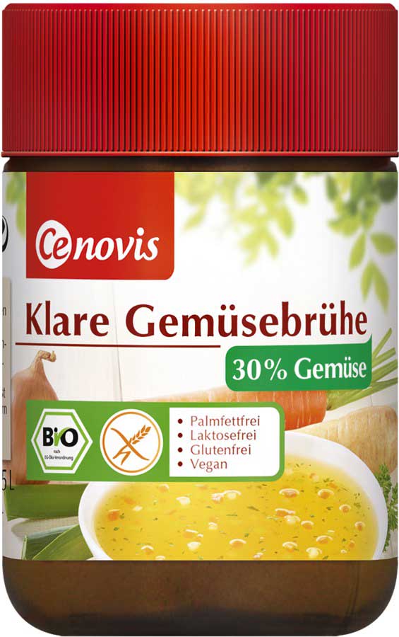 Bio Klare Gemüsebrühe 30% Gemüse von Cenovis - Glutenfrei bestellen