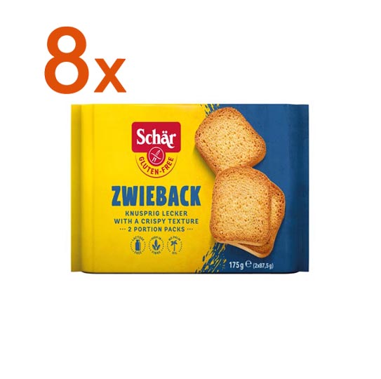 Sparpaket 6x Zwieback glutenfrei von Schär - günstig kaufen