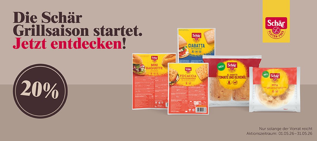 20% Rabatt Schär Aktion Grillsaison