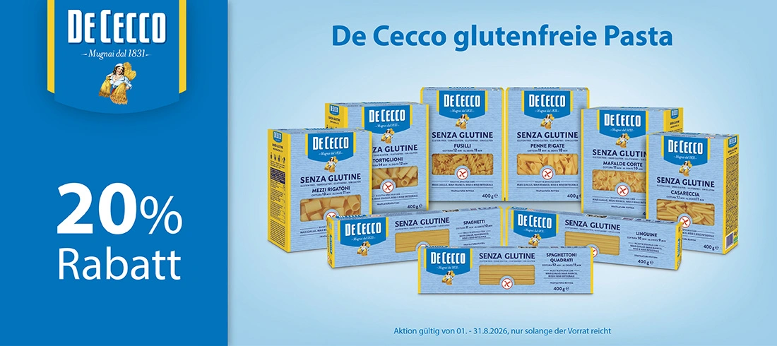 Aktion de Cecco 20% Rabatt