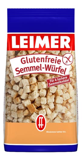 Glutenfreie Semmel-Würfel